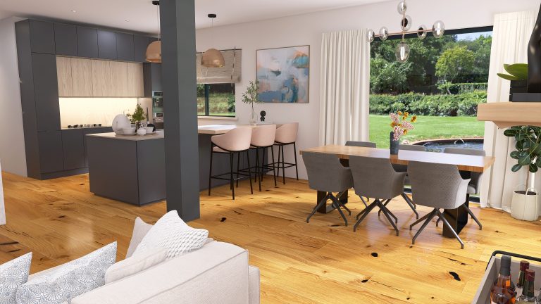 Offener Wohn-Essbereich